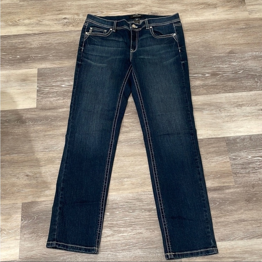 WHBM straight leg jeans slim ankle